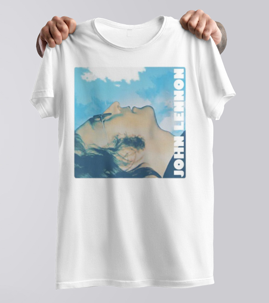 John Lennon Skyward Watercolor Portrait T-Shirt