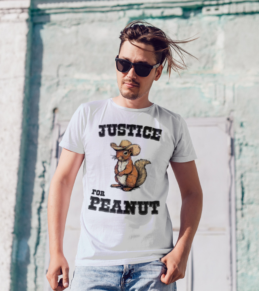 Justice For Peanut Cowboy Squirrel Limited Edition Alex Jones T-Shirt