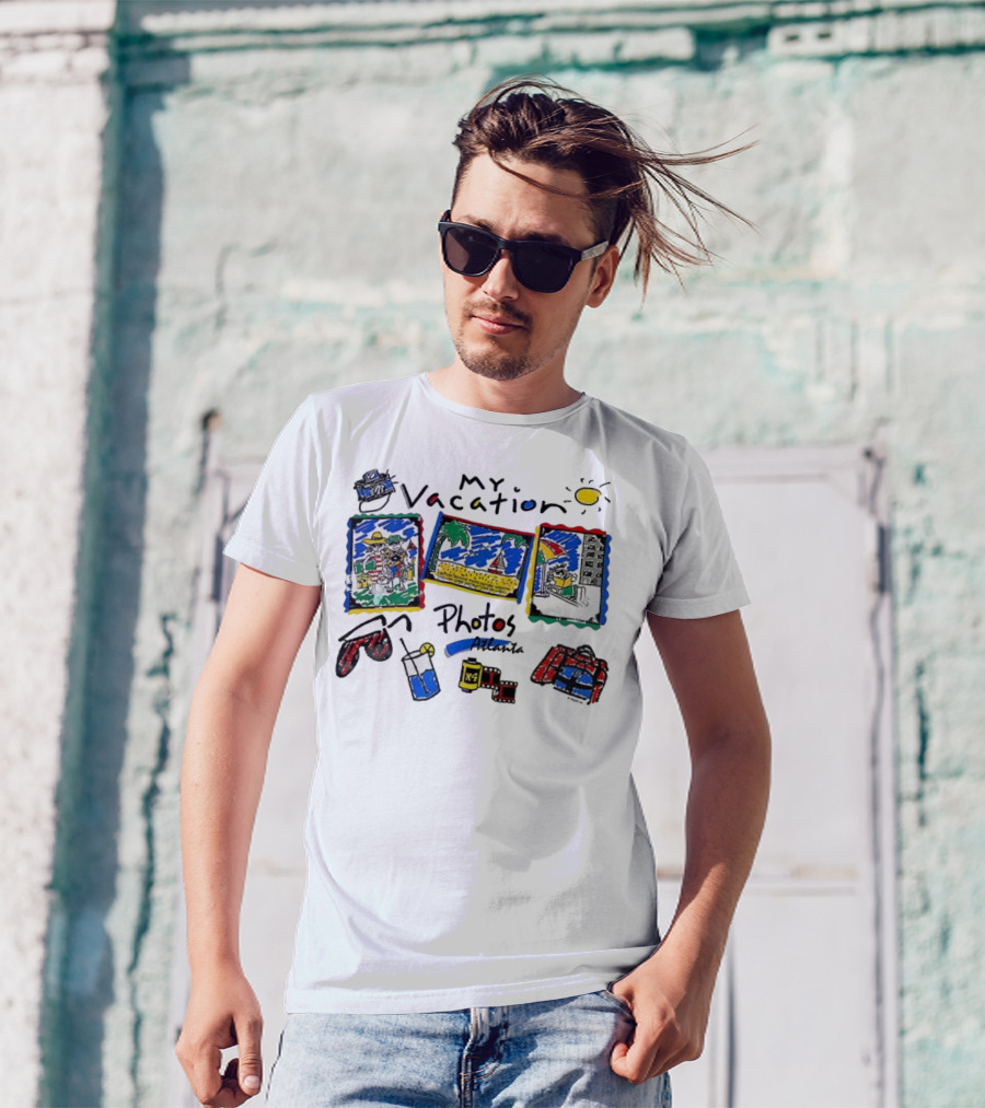 My Vacation Photos A74 Atlanta Sun Beach Camera Film Rolls T-Shirt