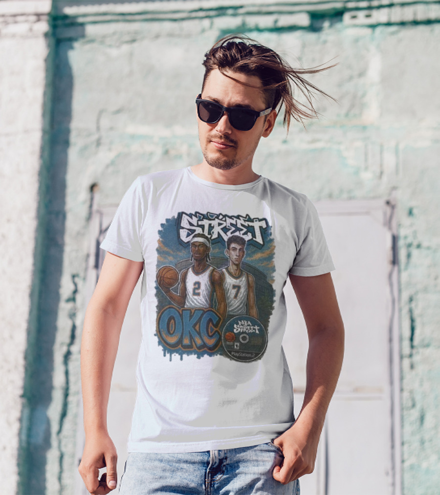 NBA Street OKC PlayStation 2 Basketball Street Art T-Shirt