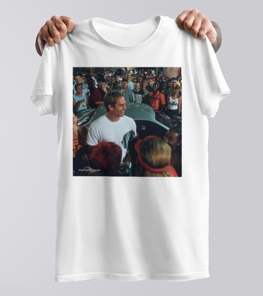 Paul Walker 51st Birthday Celebration Fast And Furious Scene T-Shirt