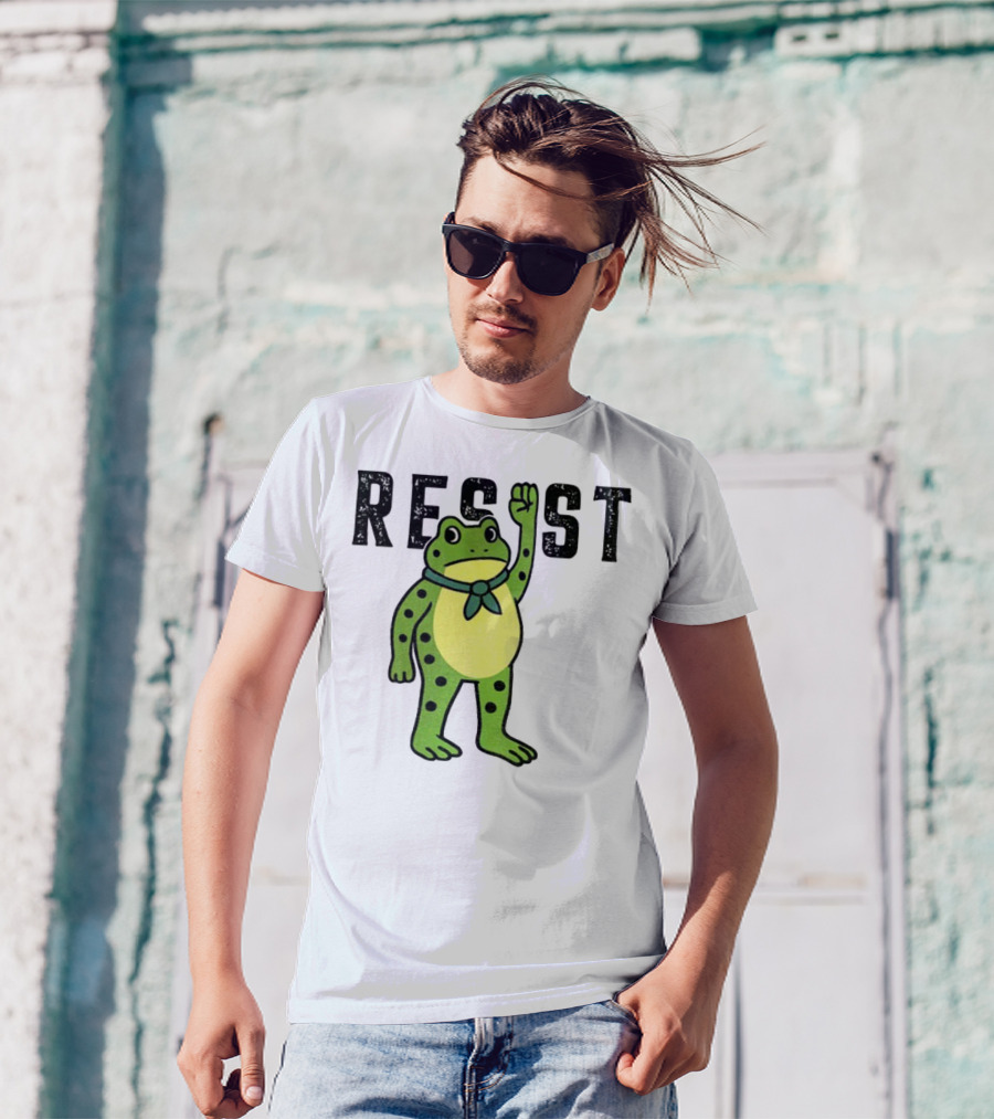 Portland Frog Resist Free Portland Ribbit Power T-Shirt
