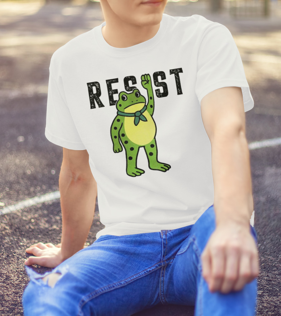 Portland Frog Resist Free Portland Ribbit Power T-Shirt