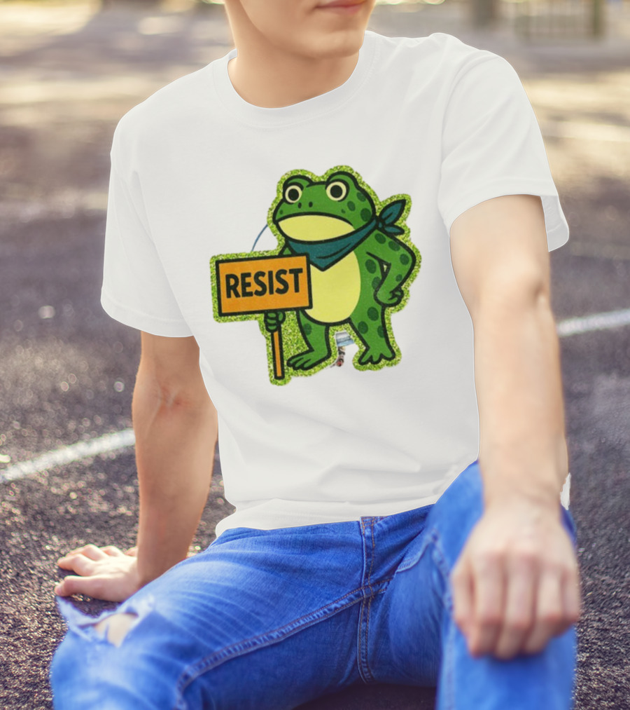 Portland Protest Frog Resist Freedom Anti-ICE T-Shirt
