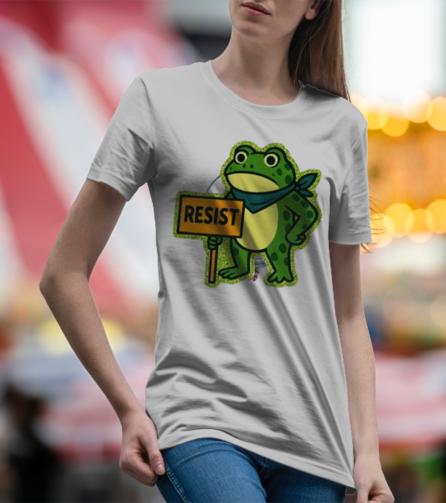 Portland Protest Frog Resist Freedom Anti-ICE T-Shirt