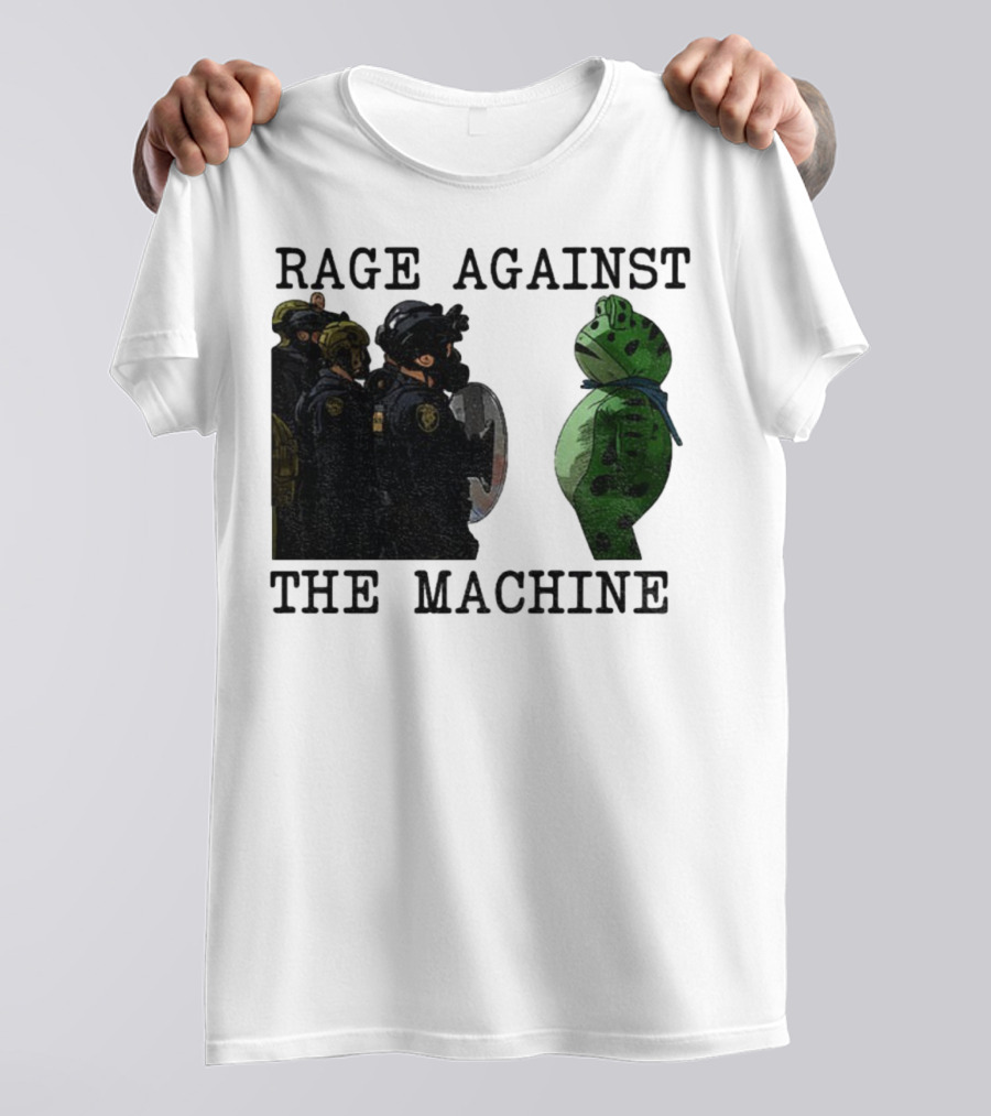Rage Against The Machine Portland Frog Protest Poland 2025 Political T-Shirt