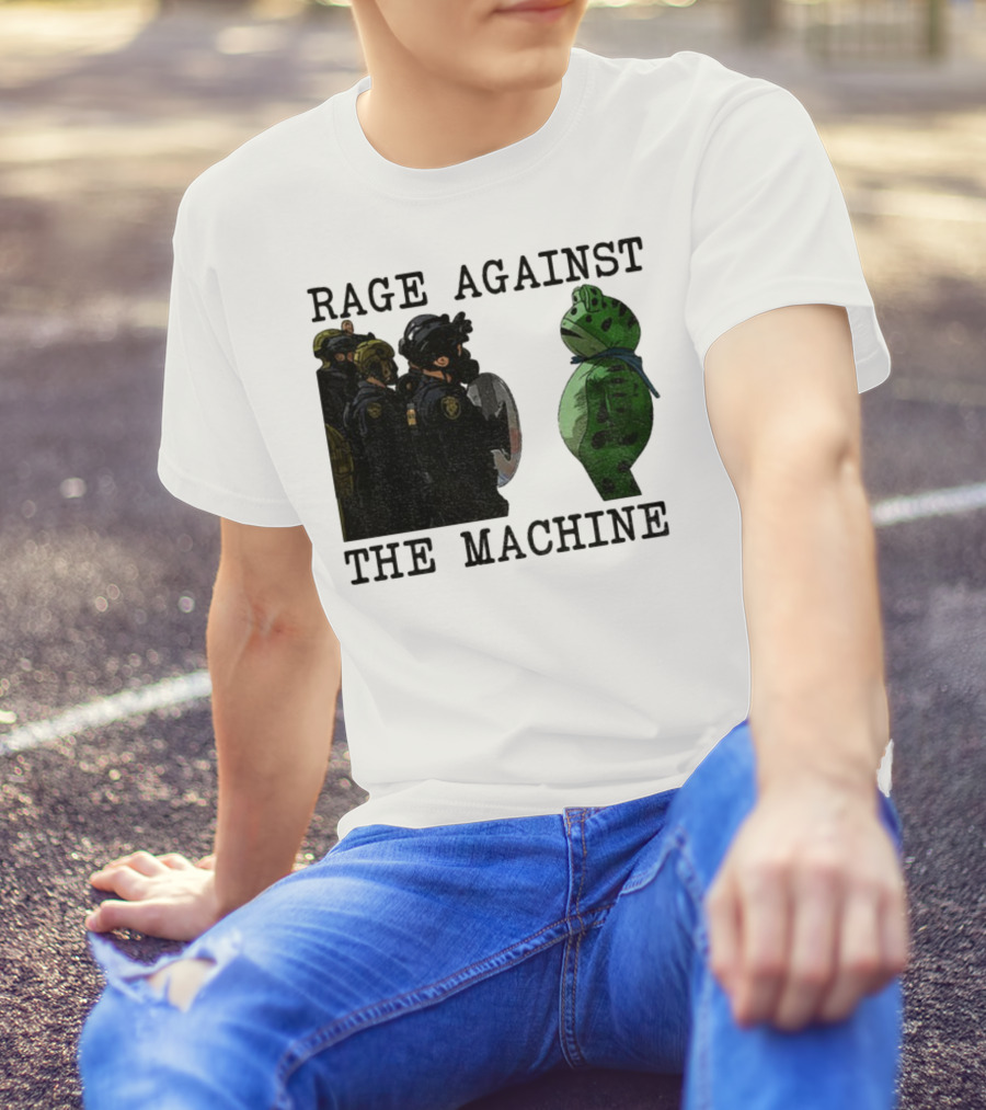 Rage Against The Machine Portland Frog Protest Poland 2025 Political T-Shirt