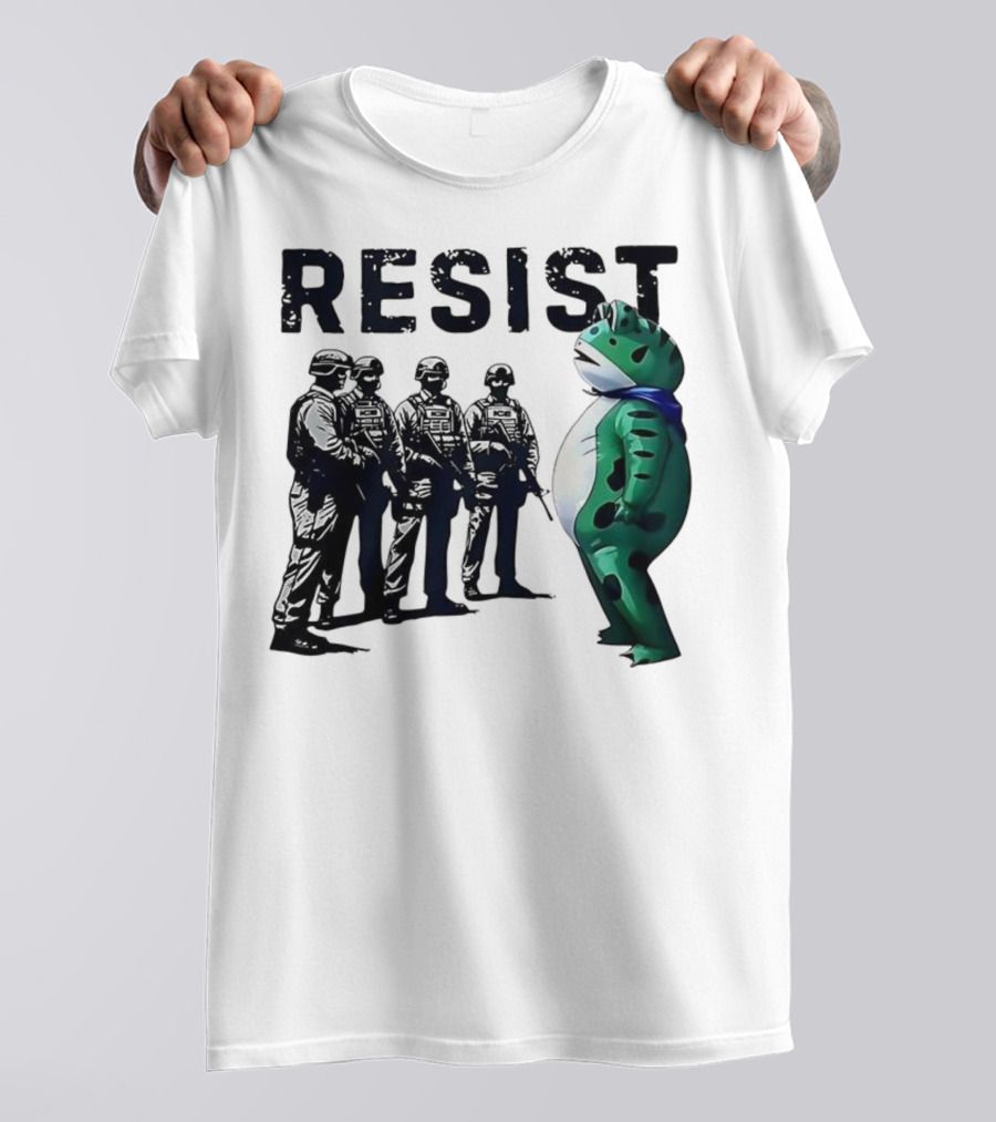 RESIST Portland Frog Protest Iconic Image T-Shirt