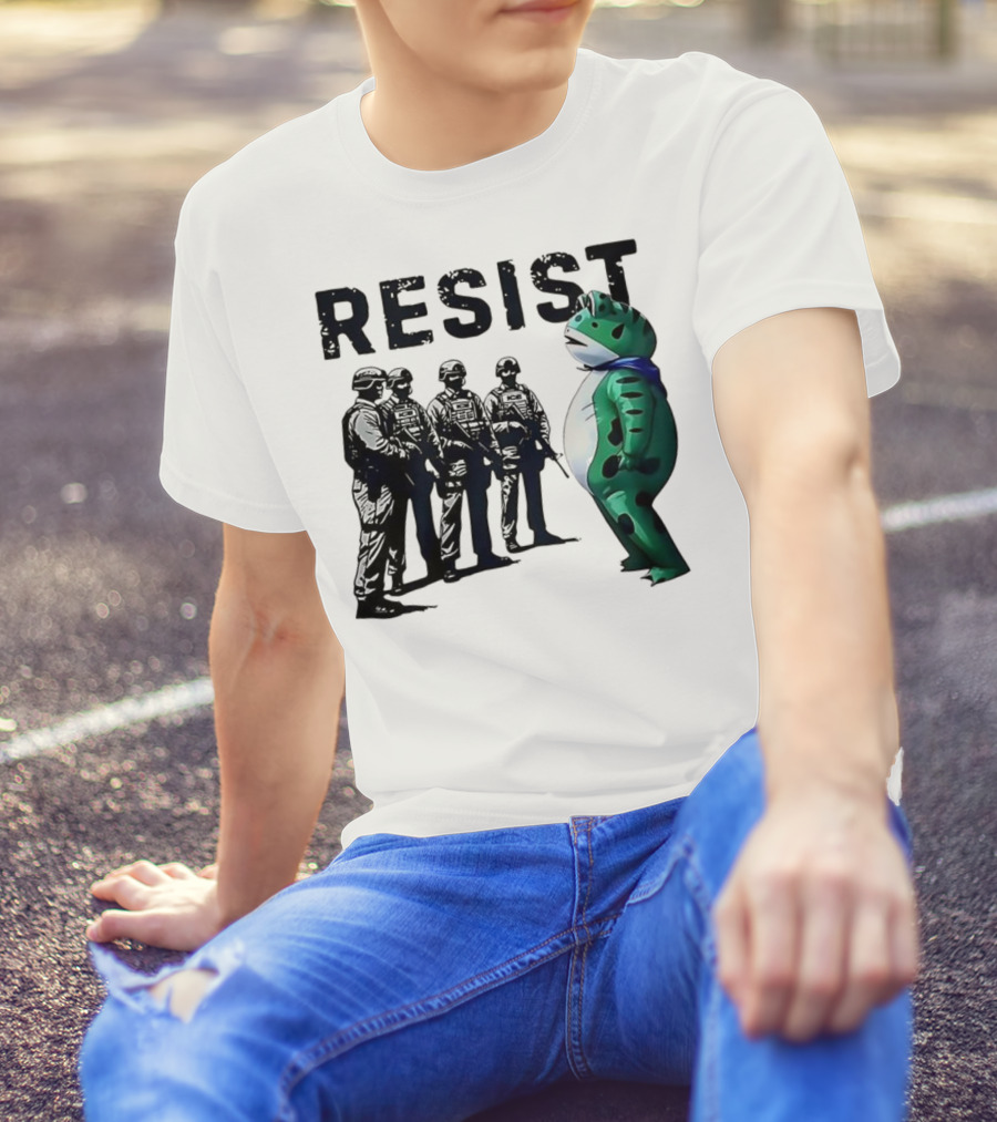 RESIST Portland Frog Protest Iconic Image T-Shirt