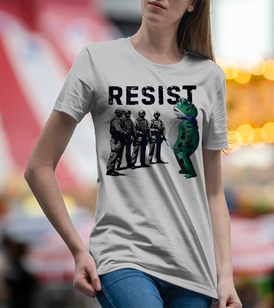 RESIST Portland Frog Protest Iconic Image T-Shirt