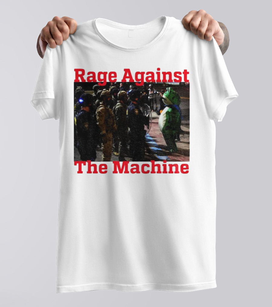 Rage Against The Machine Portland Frog Protest T-Shirt
