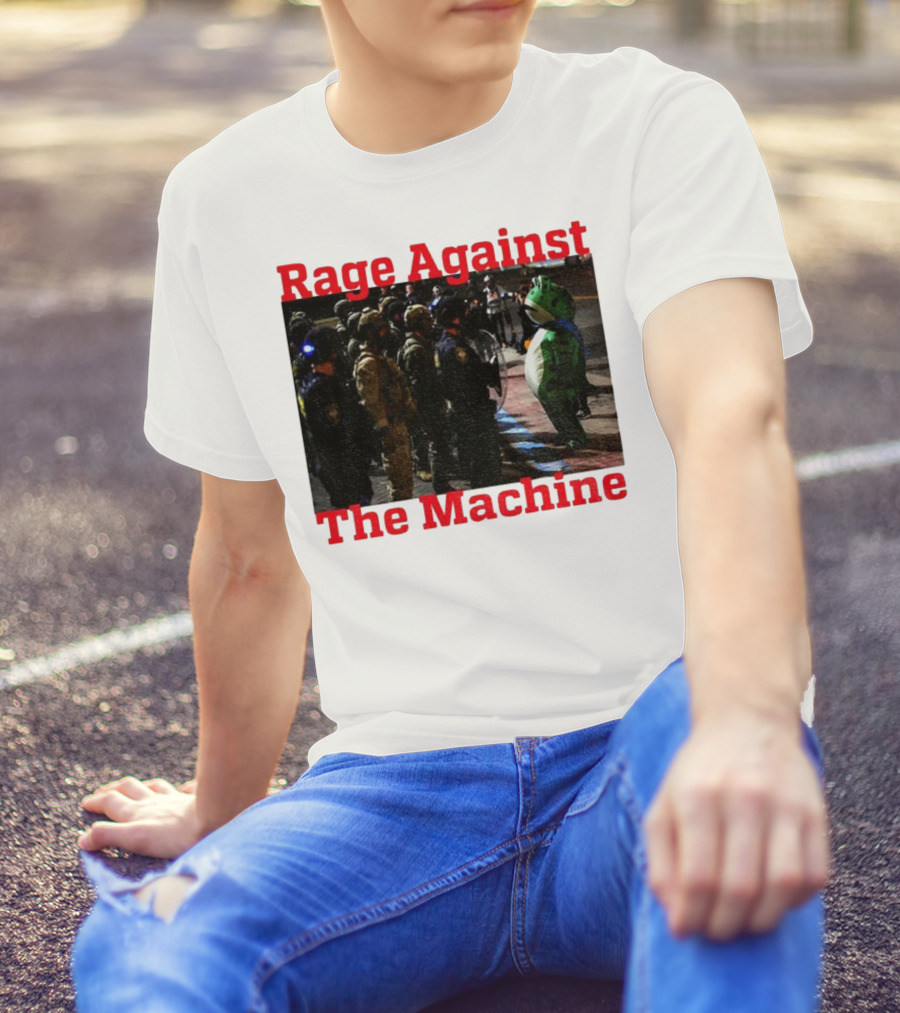 Rage Against The Machine Portland Frog Protest T-Shirt