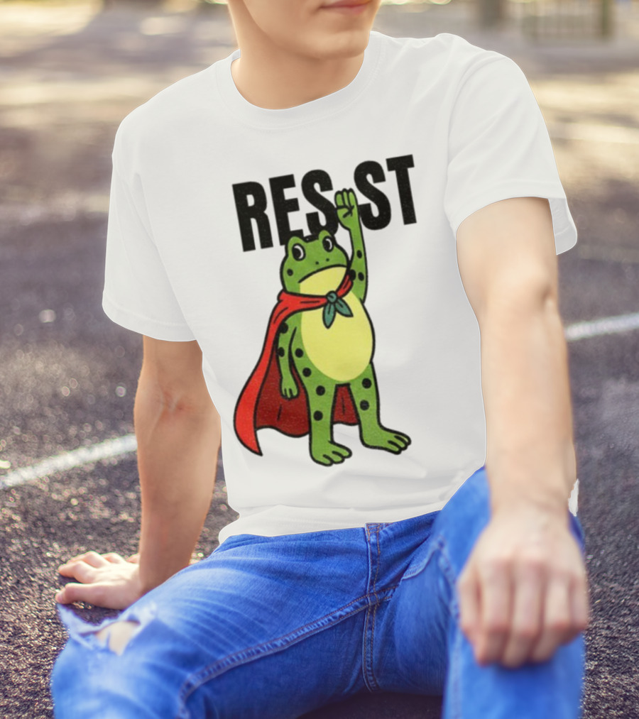 Resist Portland Frog Rage Against Machine Iconic Symbol T-Shirt