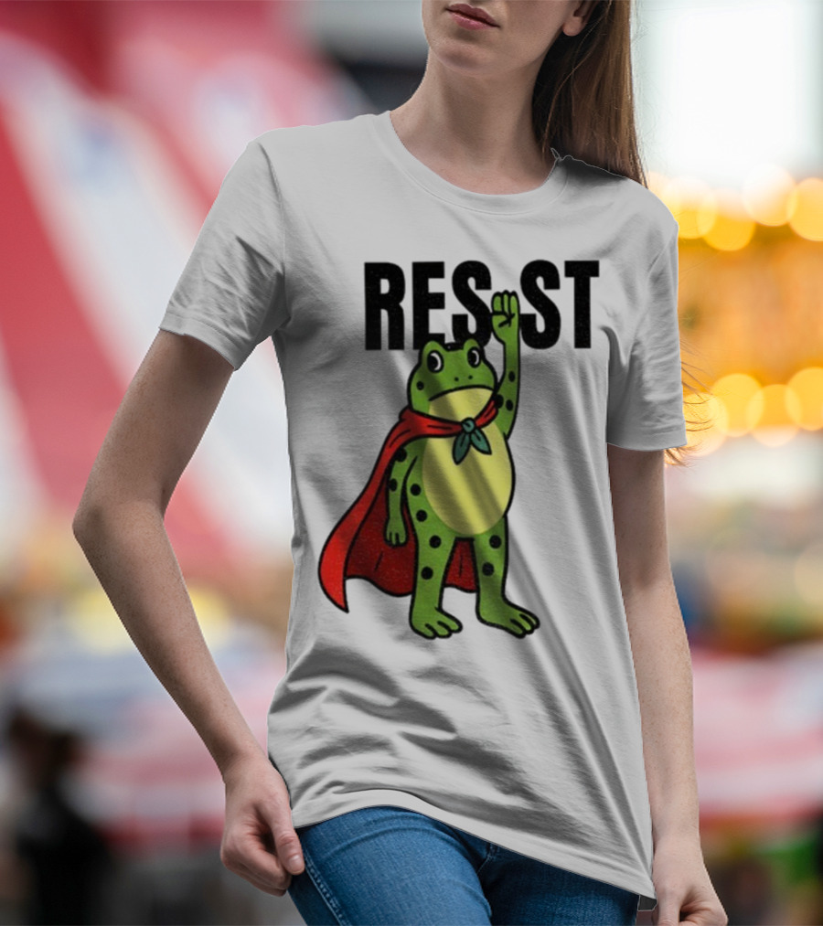 Resist Portland Frog Rage Against Machine Iconic Symbol T-Shirt
