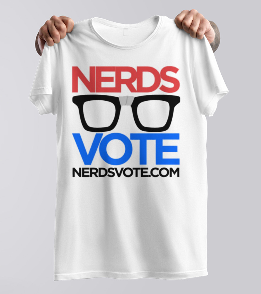 NERDSVOTE Steve Blum Collaboration Nerds Vote Initiative T-Shirt