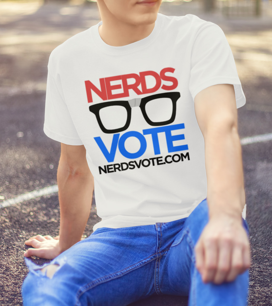 NERDSVOTE Steve Blum Collaboration Nerds Vote Initiative T-Shirt