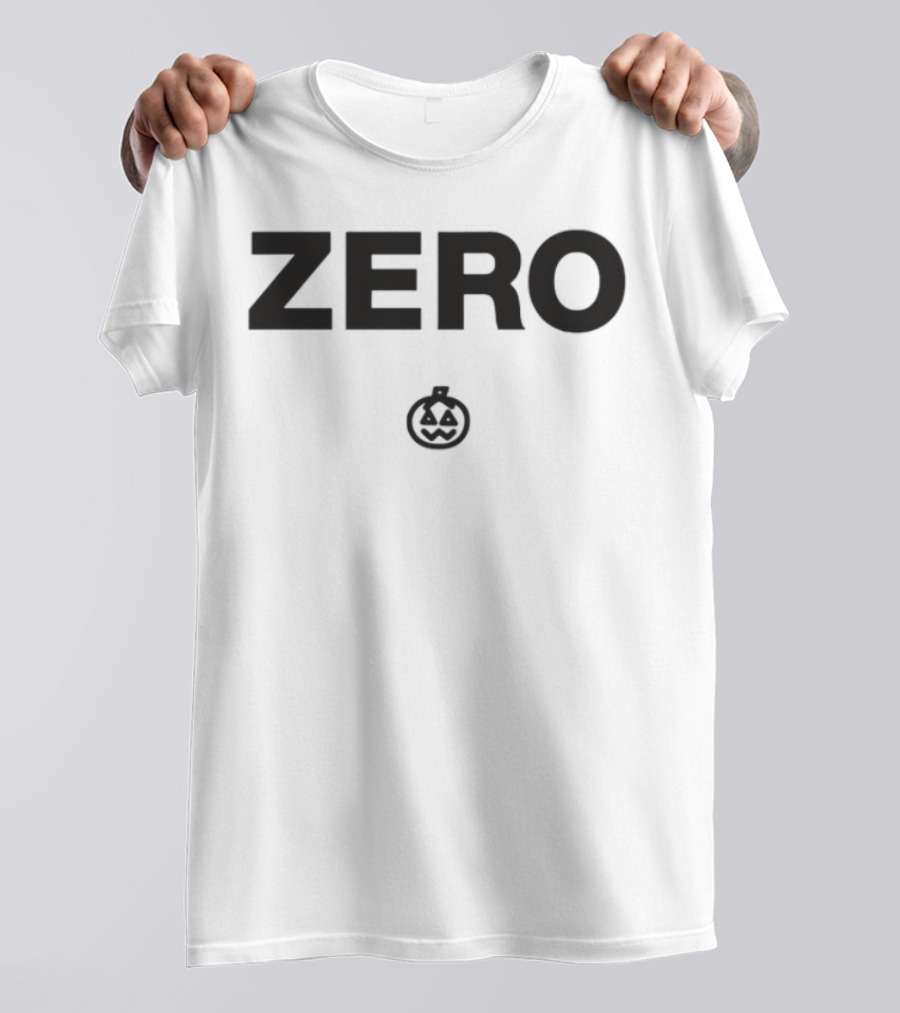 Smashing Pumpkins ZERO With Iconic Pumpkin Logo T-Shirt