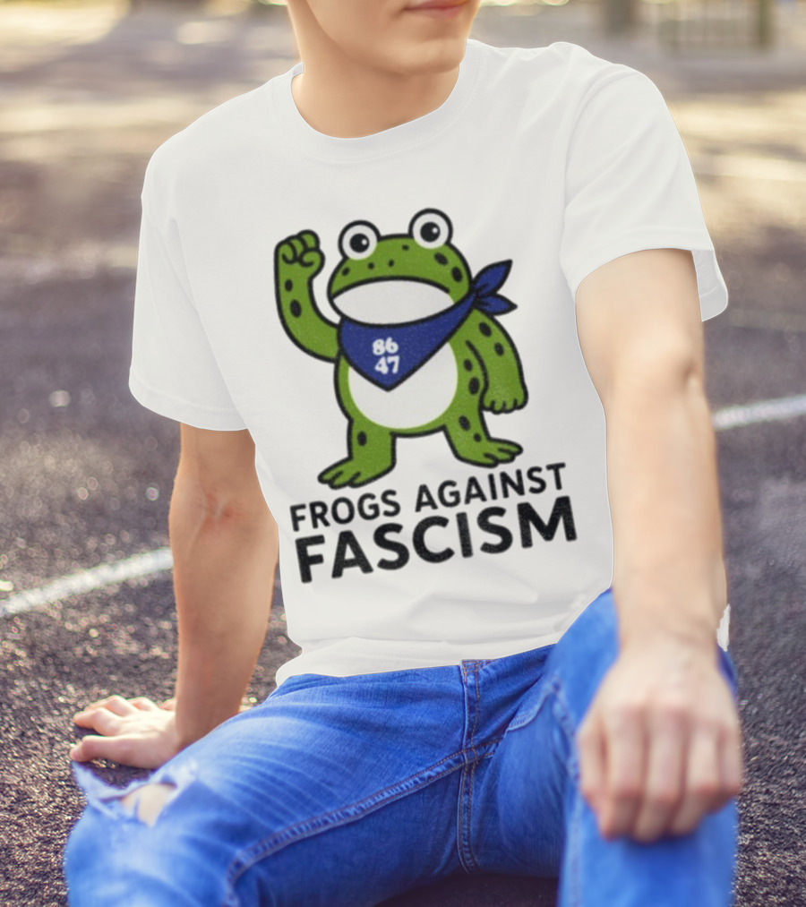 Frogs Against Fascism 86 47 Peaceful Protest Image T-Shirt