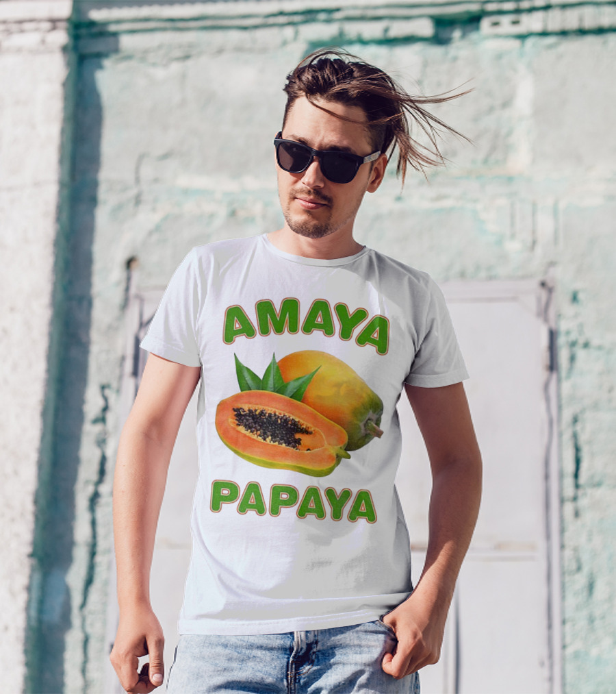 Amaya Papaya Fresh Tropical Fruit Slice T-Shirt