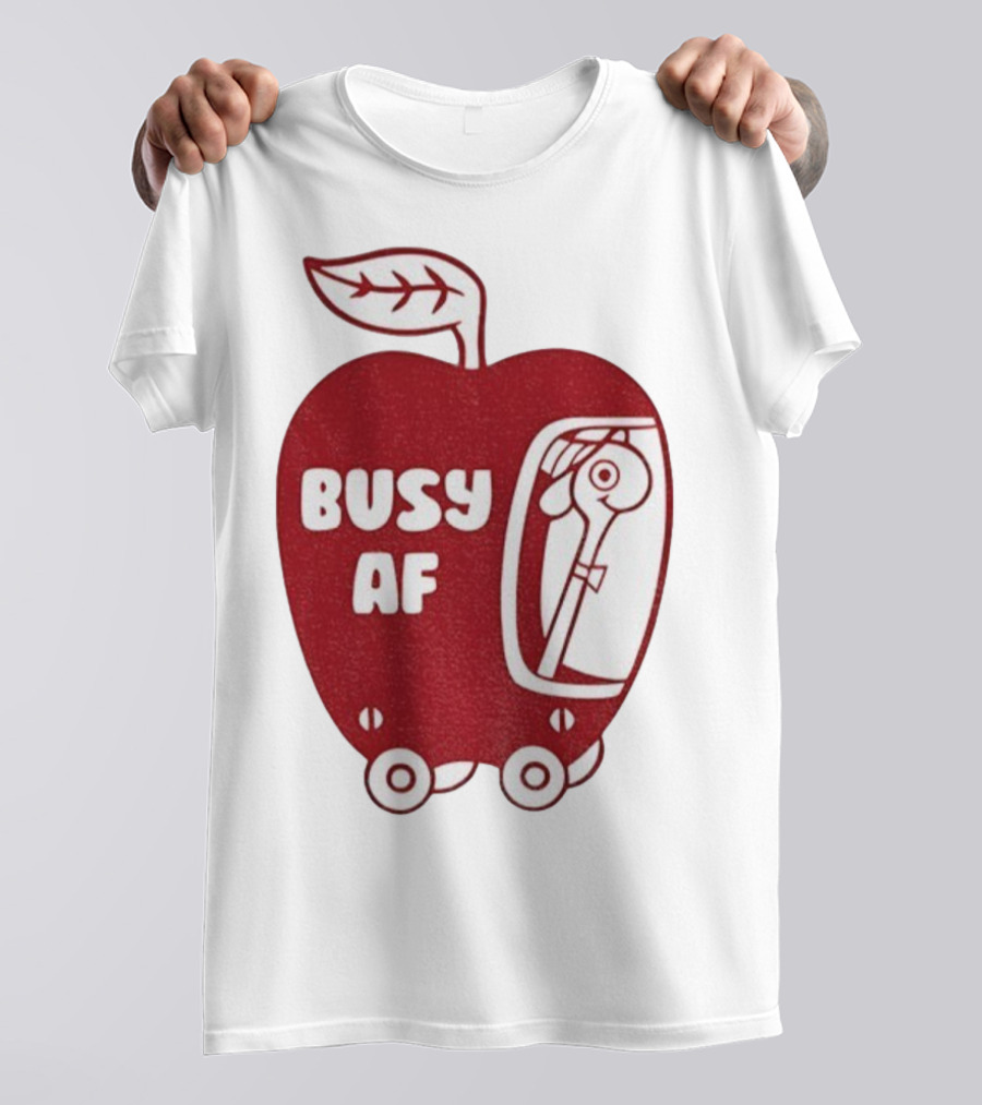Busy AF Apple Scooter T-Shirt