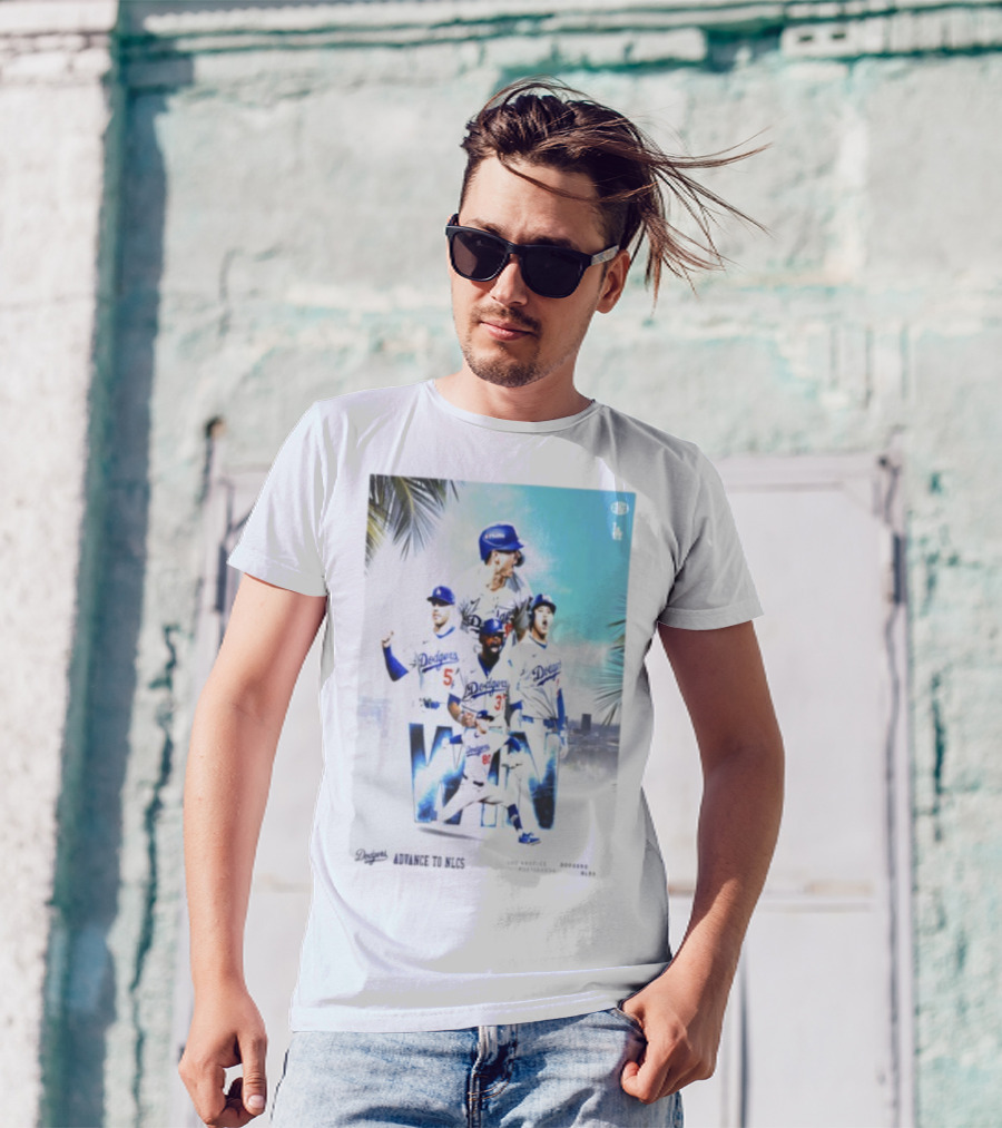Los Angeles Dodgers Advance To 2025 NLCS Victory Celebration T-Shirt