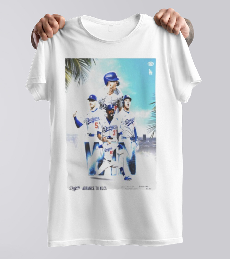 Los Angeles Dodgers Advance To 2025 NLCS Victory Celebration T-Shirt