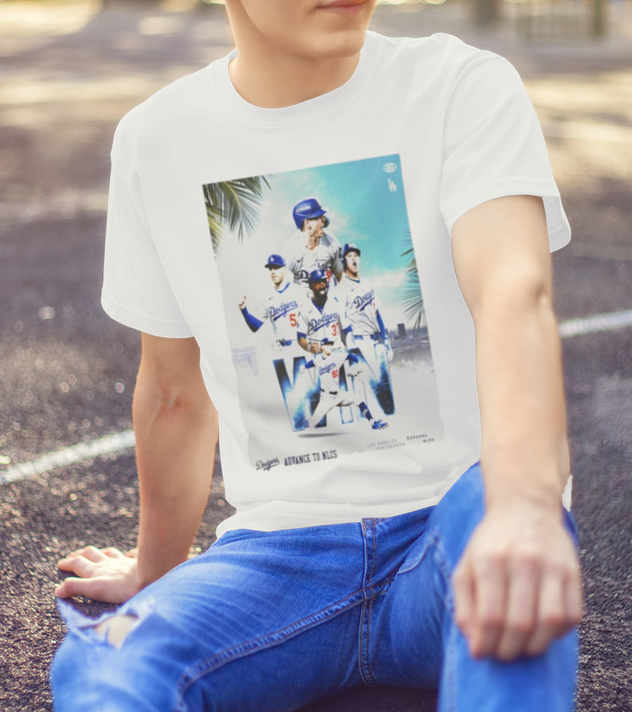 Los Angeles Dodgers Advance To 2025 NLCS Victory Celebration T-Shirt