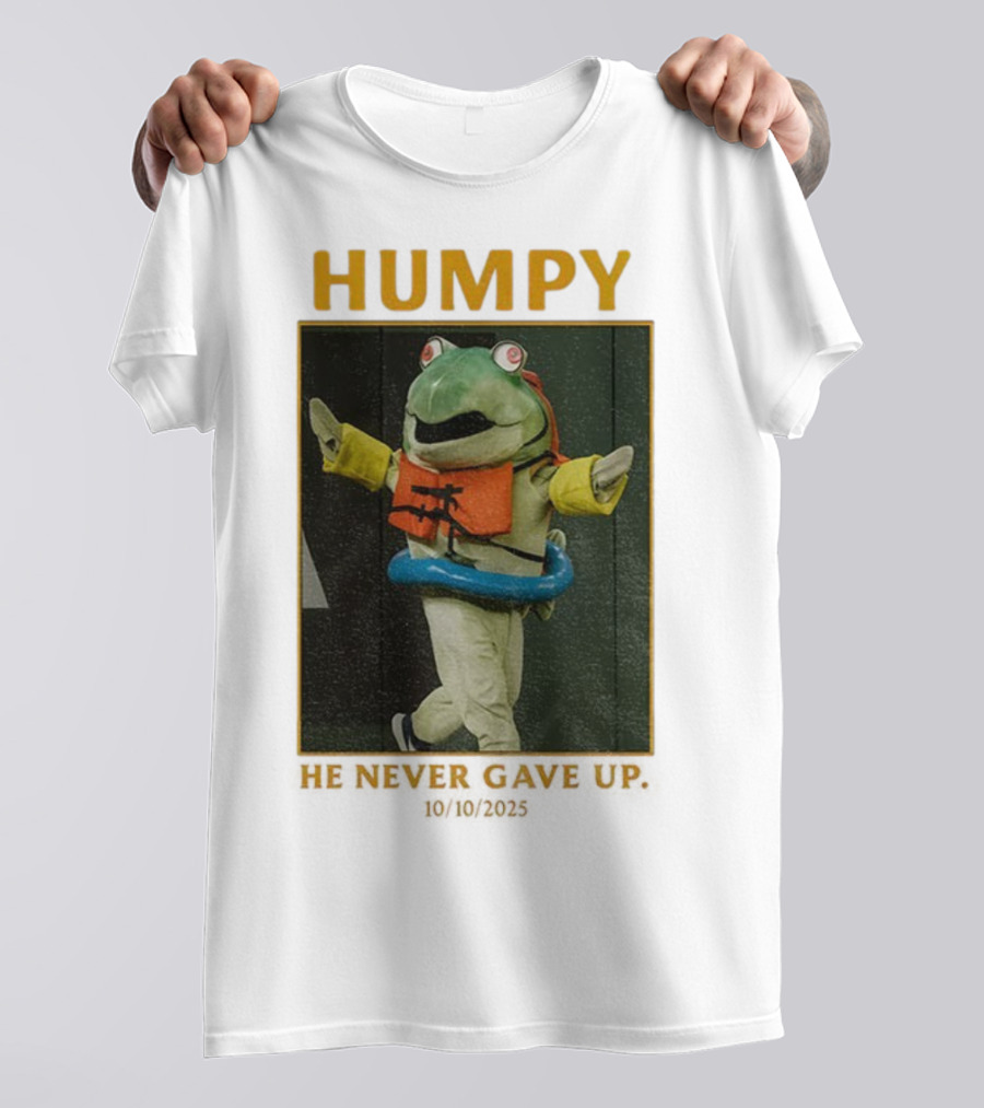 Humpy Salmon He Never Gave Up Seattle Mariners MLB Baseball 10 10 2025 T-Shirt
