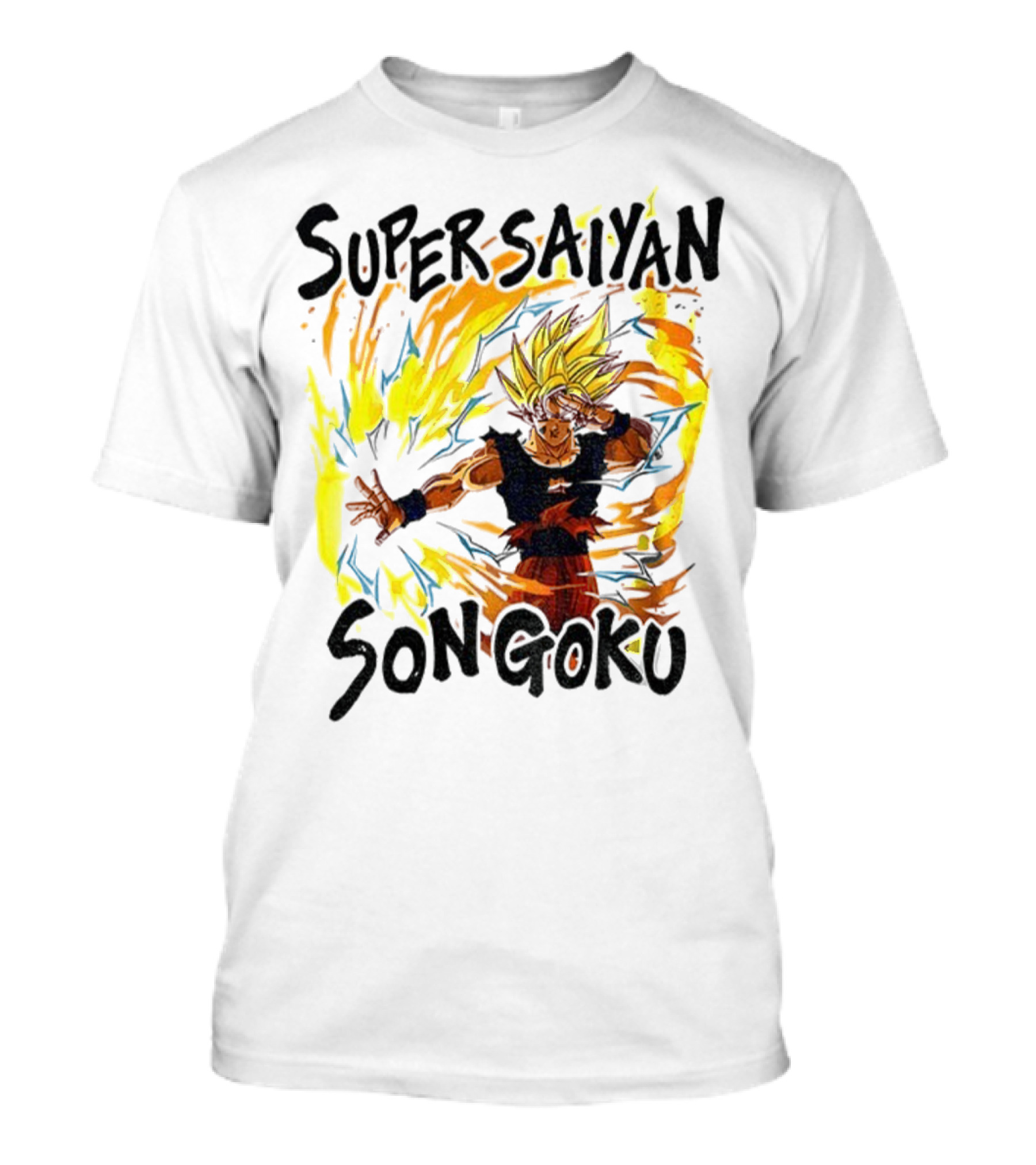 Super Saiyan Son Goku Dragon Ball Flame Aura T-Shirt