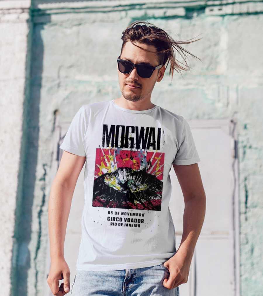 Mogwai Live Circo Voador Rio De Janeiro November 5 2025 Mountain Splash Art T-Shirt