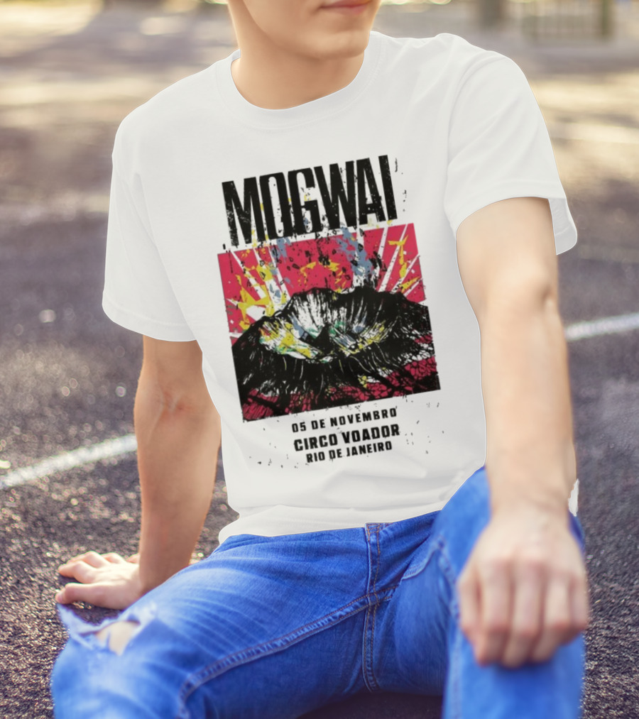 Mogwai Live Circo Voador Rio De Janeiro November 5 2025 Mountain Splash Art T-Shirt