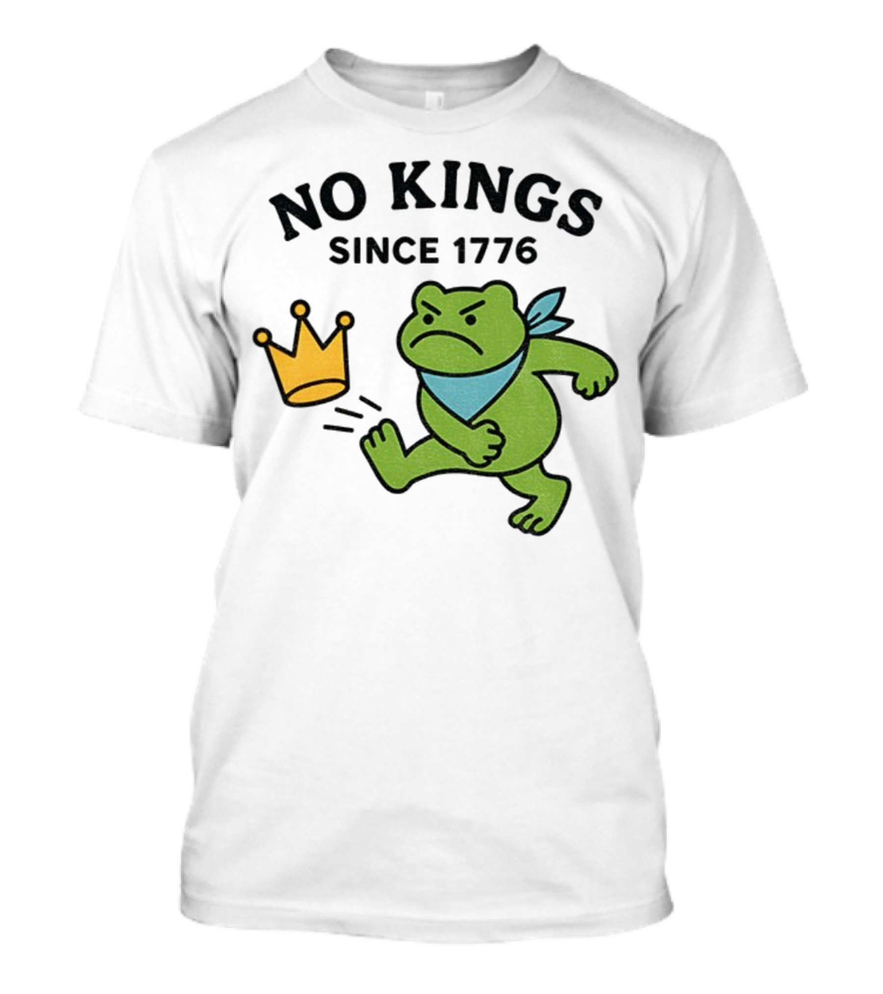 Portland Frog Protest No Kings Since 1776 T-Shirt