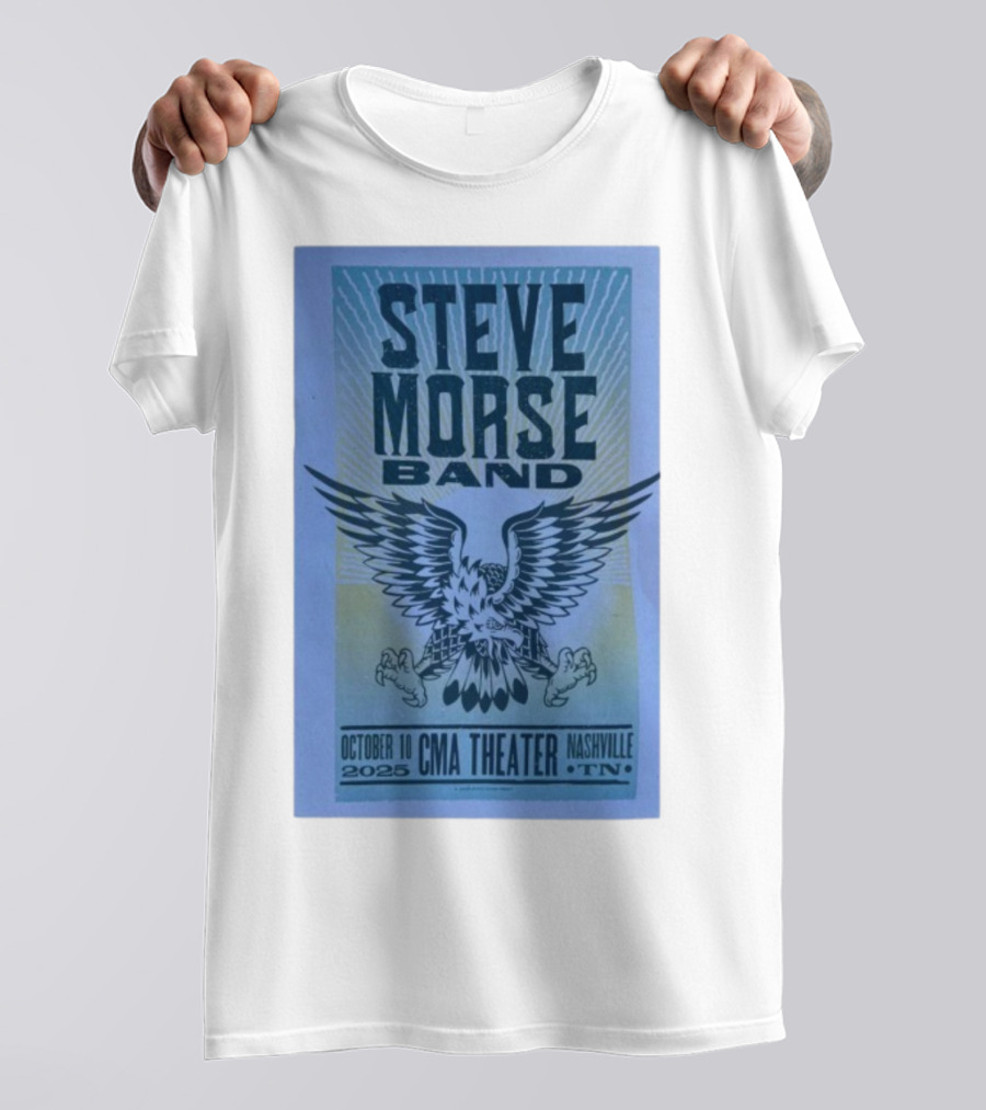 Steve Morse Band CMA Theater Nashville TN October 10 2025 Eagle Design T-Shirt