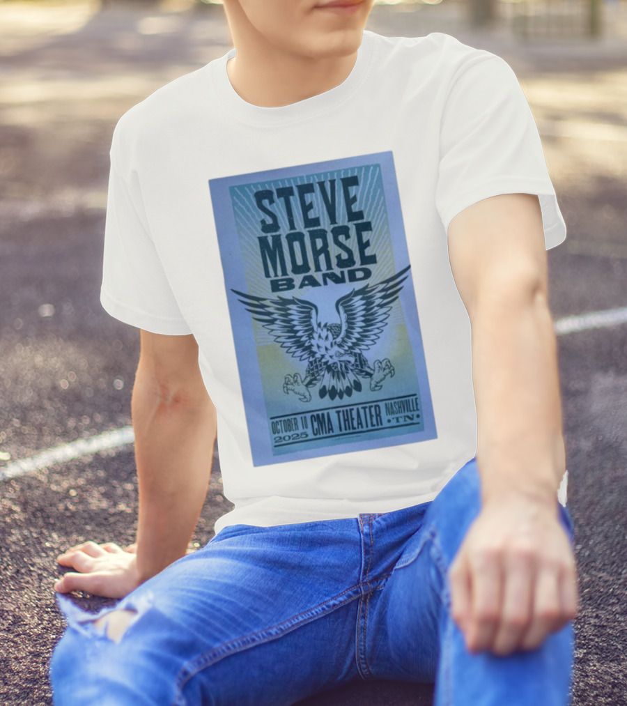 Steve Morse Band CMA Theater Nashville TN October 10 2025 Eagle Design T-Shirt