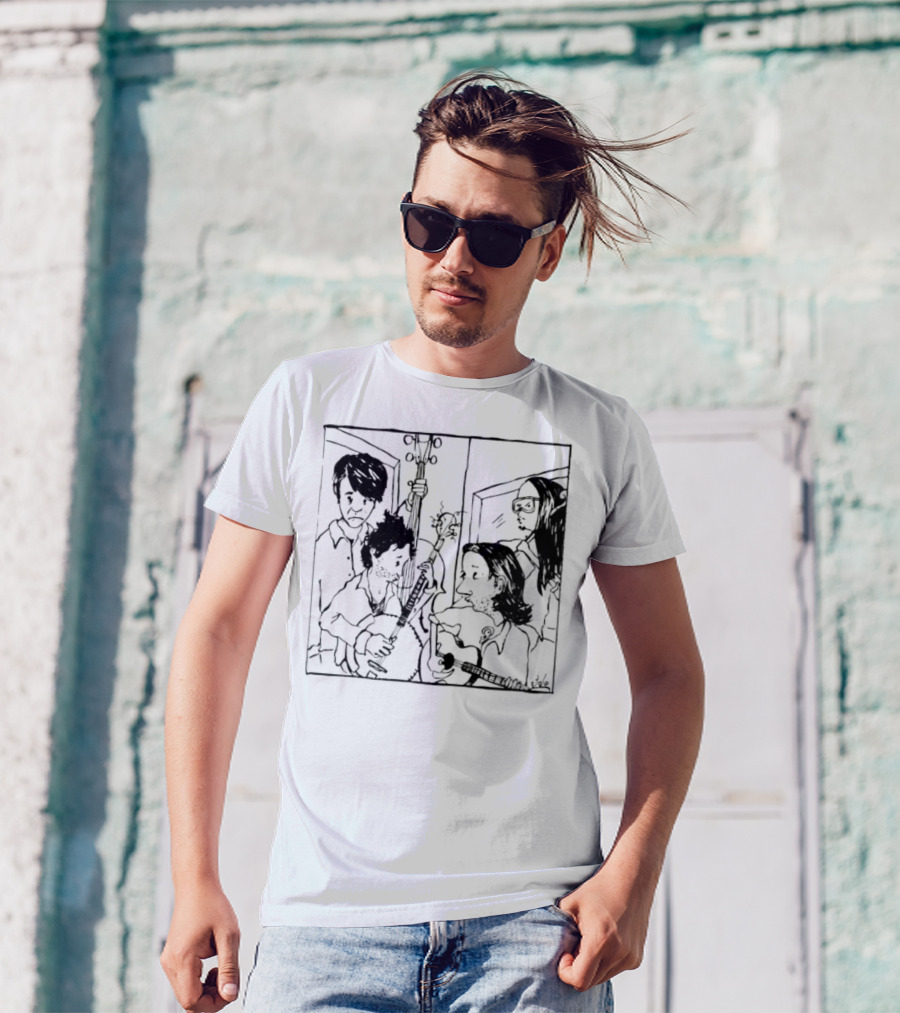 The Avett Brothers Seth Sketch Portrait T-Shirt