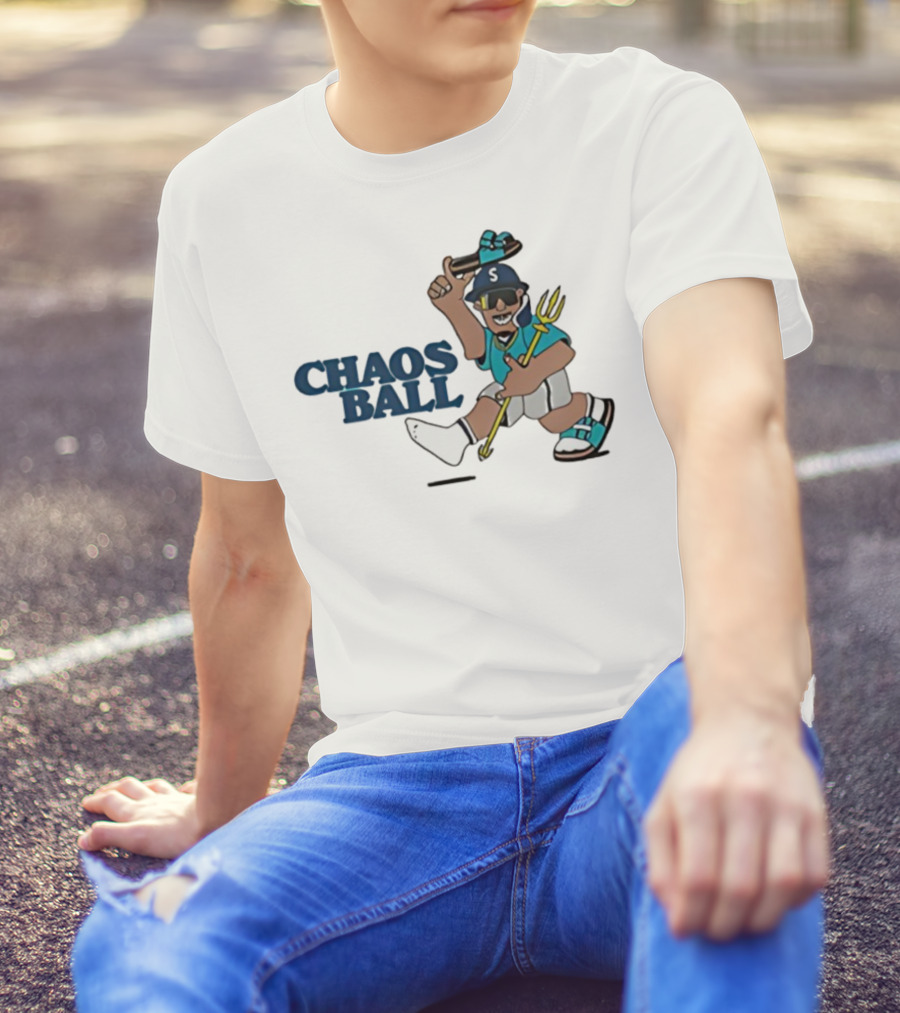 Trillblazin Chaos Ball Seattle Mariners Mascot Design T-Shirt