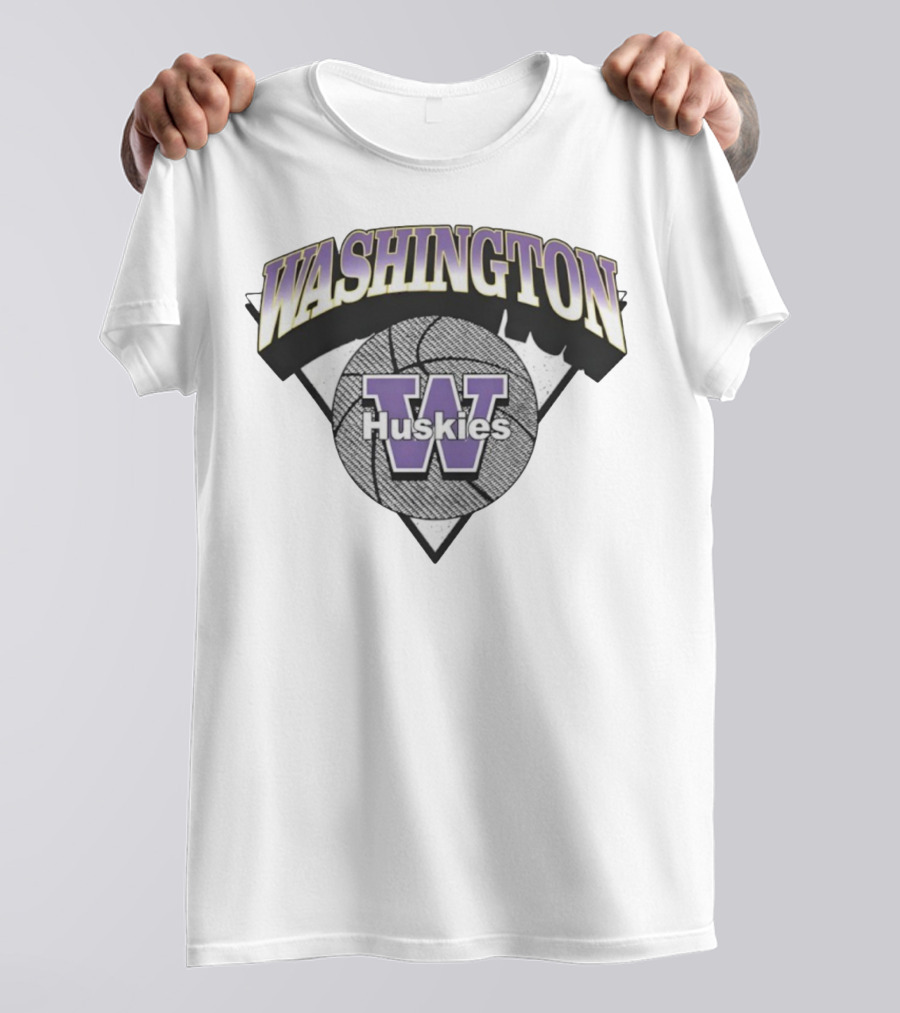Washington Huskies Basketball Logo W T-Shirt