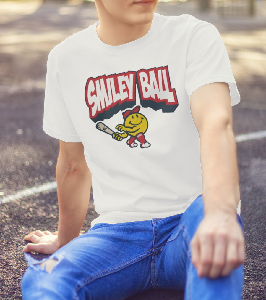 Worcester Red Sox Smiley Ball Baseball Character T-Shirt