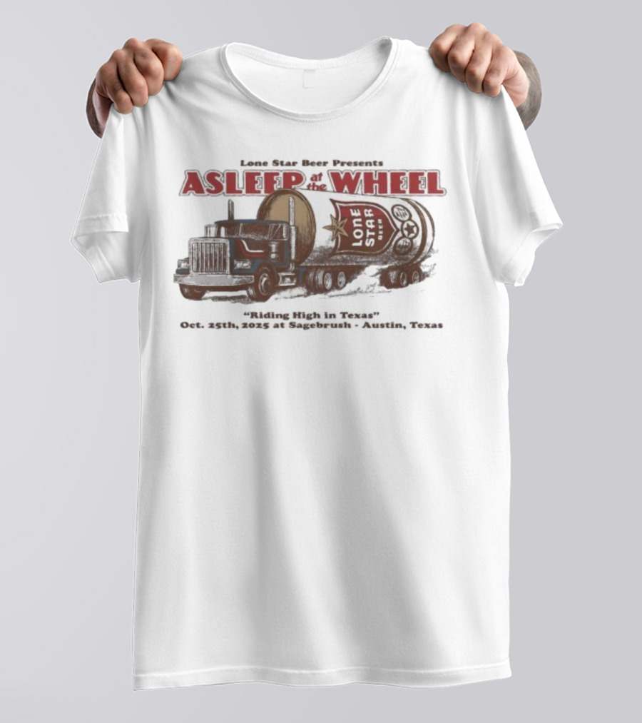 Lone Star Beer Presents Asleep At The Wheel Sagebrush Austin TX October 25 2025 T-Shirt