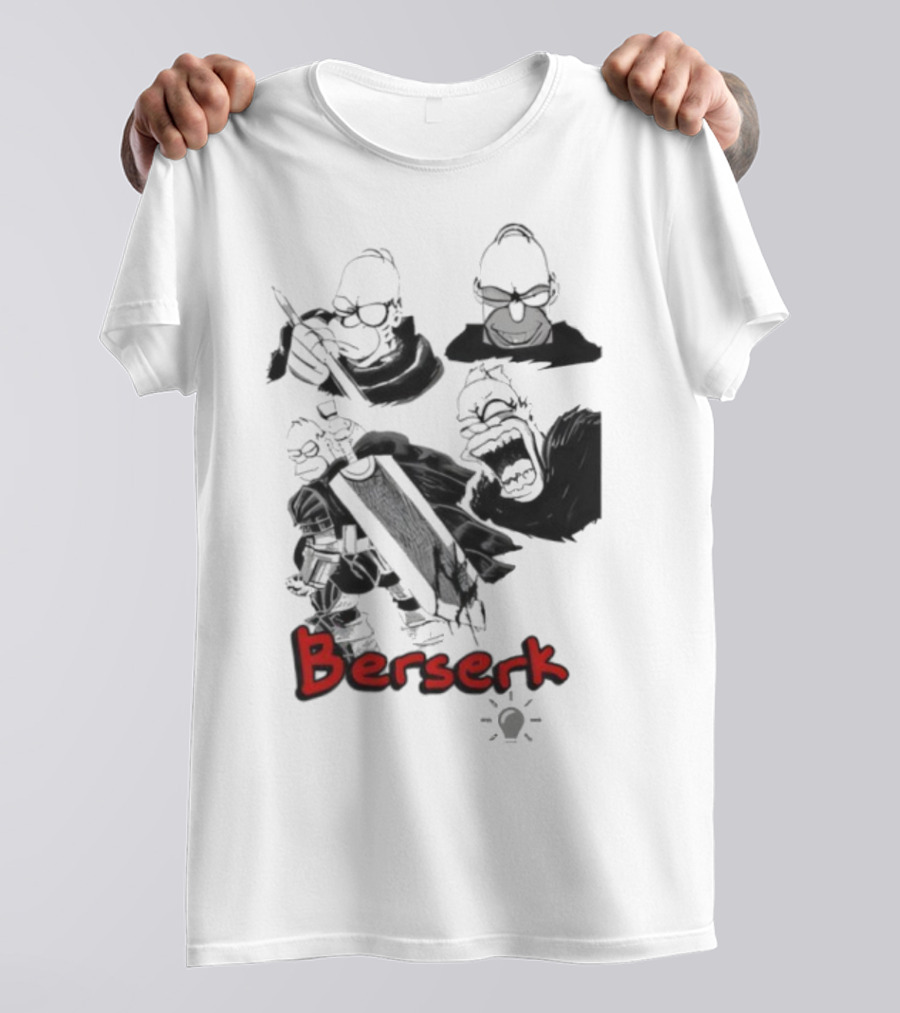 Berserk Guts Homer Simpson Crossover Meme T-Shirt
