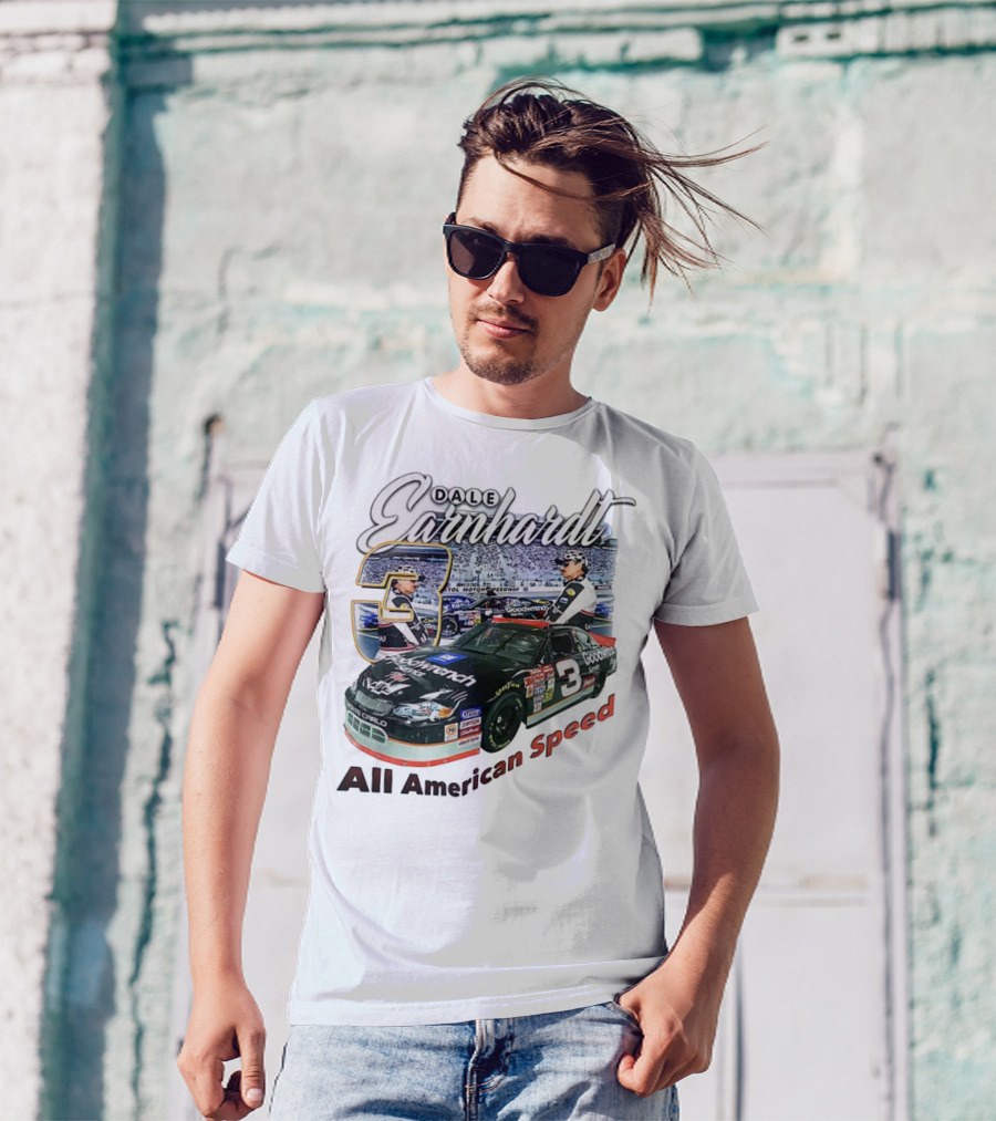 Dale Earnhardt Chevrolet Monte Carlo Number 3 Goodwrench NASCAR All American Speed T-Shirt
