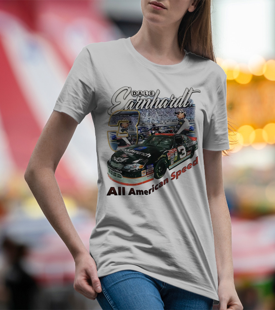 Dale Earnhardt Chevrolet Monte Carlo Number 3 Goodwrench NASCAR All American Speed T-Shirt