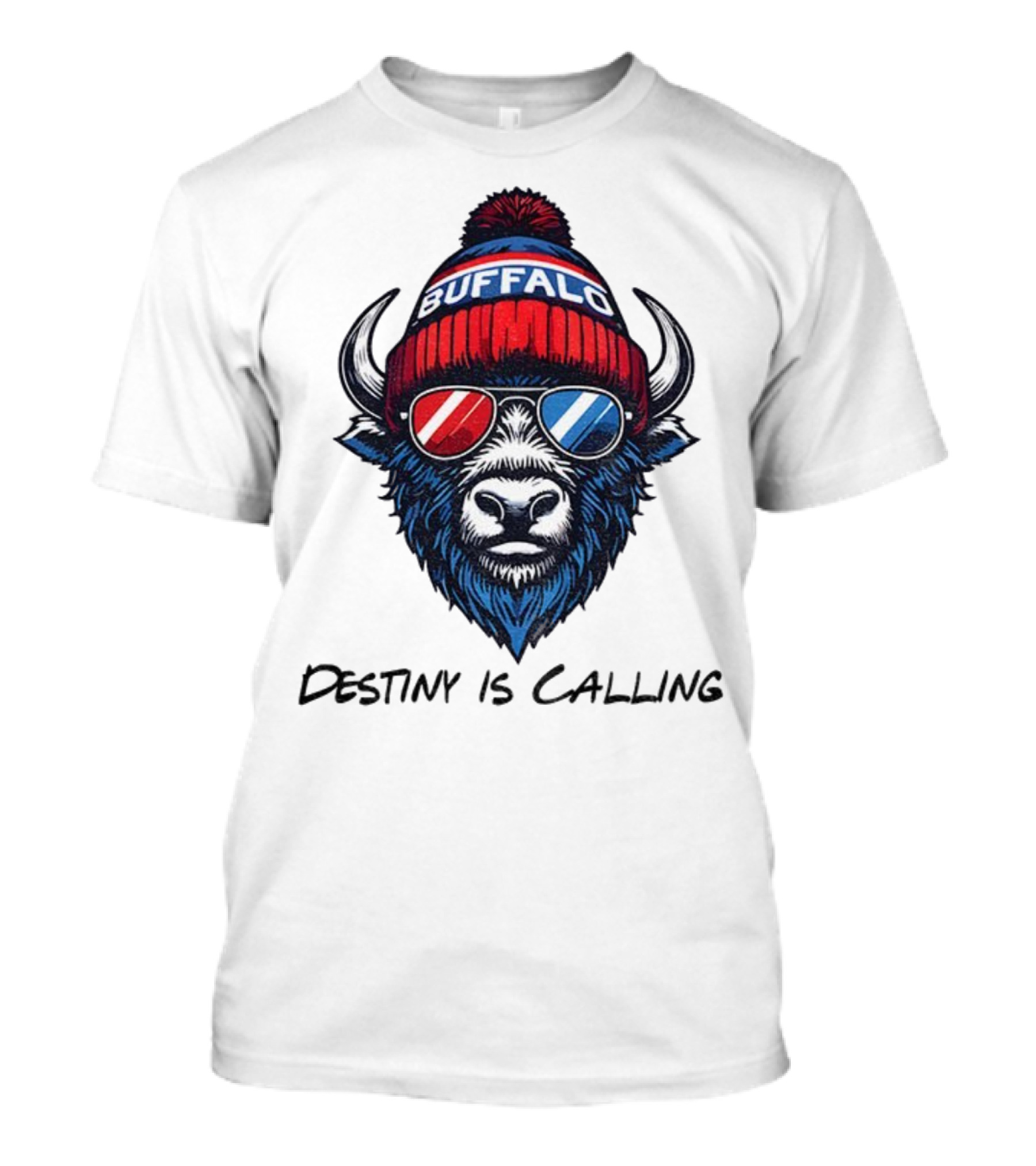 Buffalo Bills Destiny Is Calling 2025 NFL Football Mascot T-Shirt