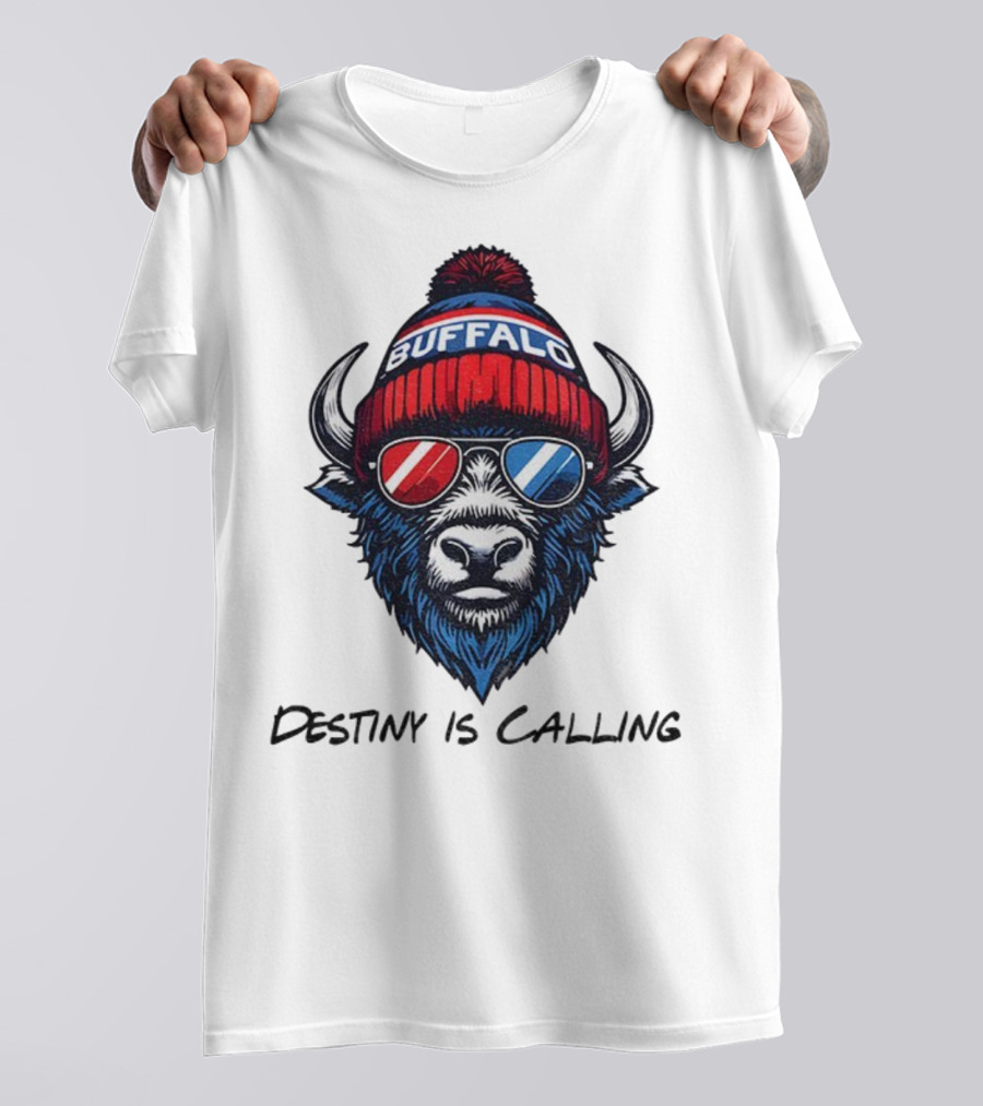 Buffalo Bills Destiny Is Calling 2025 NFL Football Mascot T-Shirt