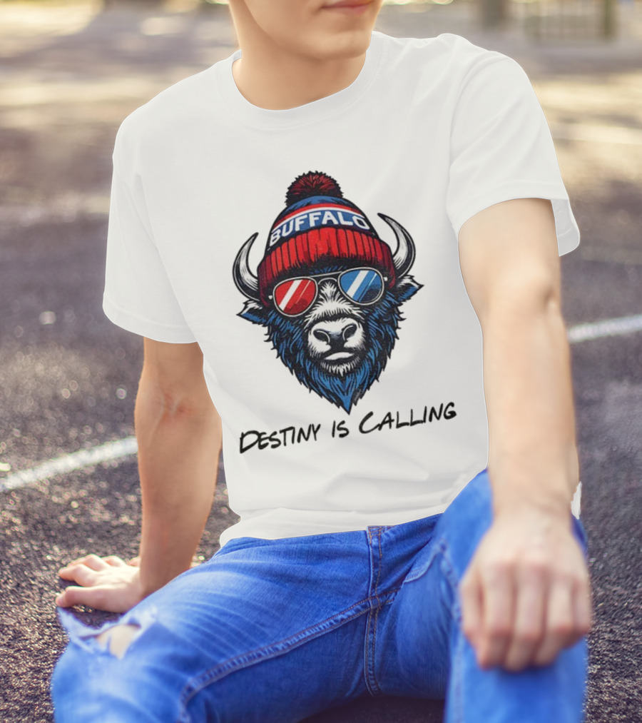Buffalo Bills Destiny Is Calling 2025 NFL Football Mascot T-Shirt