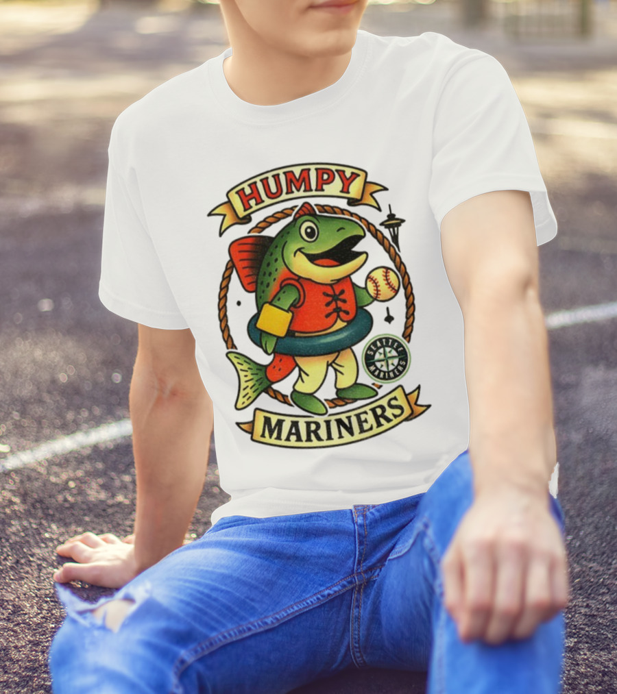 Humpy Salmon Seattle Mariners Mascot MLB Baseball 2025 T-Shirt