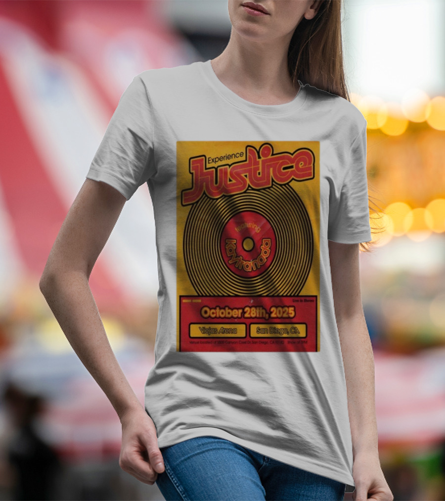 Experience Justice Featuring Kaytranada Live In Stereo October 28th 2025 Viejas Arena San Diego CA T-Shirt