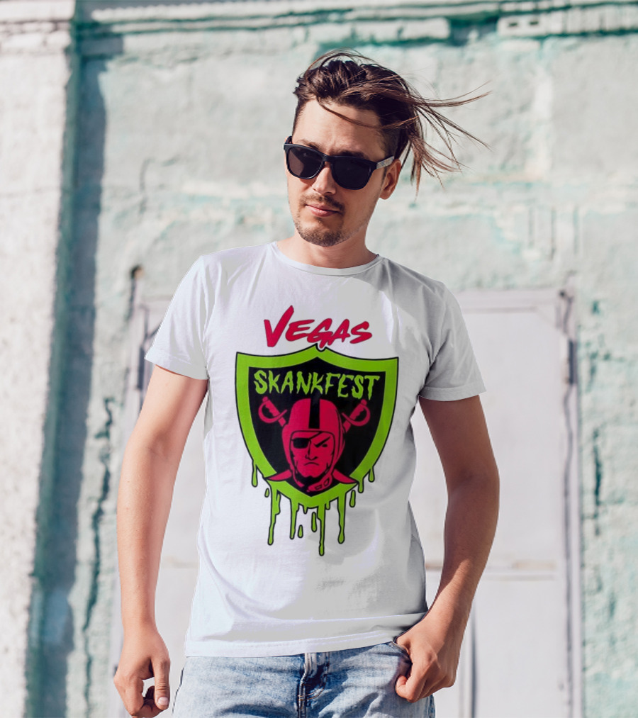Vegas Skankfest Raiders Inspired Emblem T-Shirt