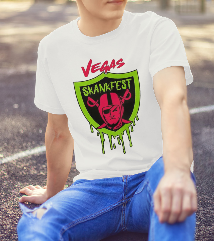 Vegas Skankfest Raiders Inspired Emblem T-Shirt