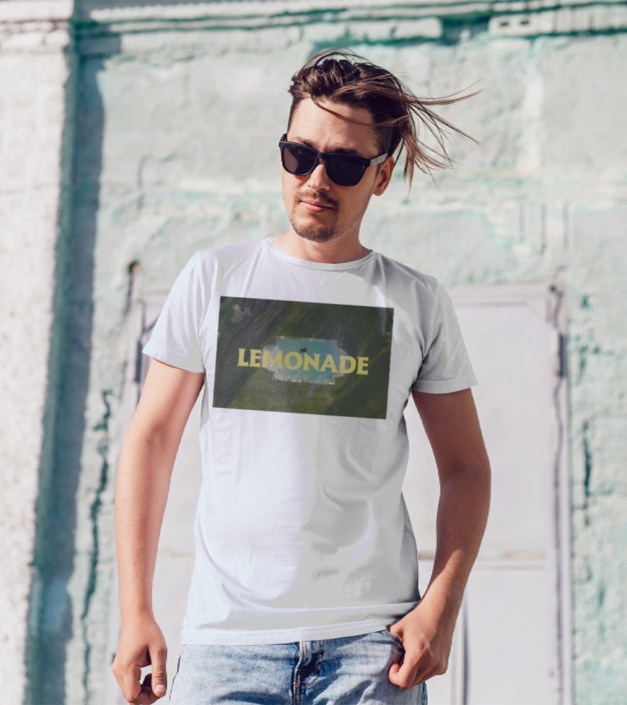 Louis Tomlinson Lemonade Aesthetic Pool Aerial View T-Shirt